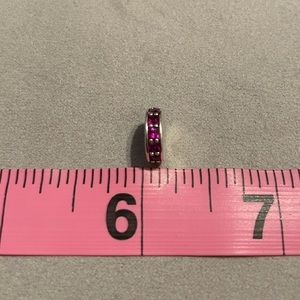 Pandora bracelet charm pink stones